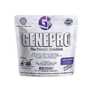 Genepro Protein Powder Unflavored - Protein Collagen Powder for Hair, Skin & Nails - Gluten Free Protein Powder Zero Sugar - Lactose Free & Non-GMO Keto Collagen Powder for Joint Health (30 Servings)