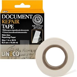 Lineco Self-Adhesive Document Repair Tape, 1" by 35', Transparent 1"X35'