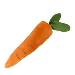 Pet Lou 00499 Carrot Shaped Dog Toy, 15-inches, Orange