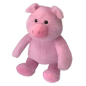 Petlou Plush Toys with Durable Squeaker and Crinkle Paper Dog Chew Toy in Colossal Size and Multi-Color (Pink Cute, 15 Inch Cut Pig)