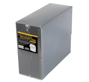 Lineco Archival Document Storage Box with Metal Edge, Acid-Free Gray Boxboard, Organize and Store Files, Prints, Photos at Home or Office, Letter-Sized Document Case 12.5" x 10.5" x 5" Wide