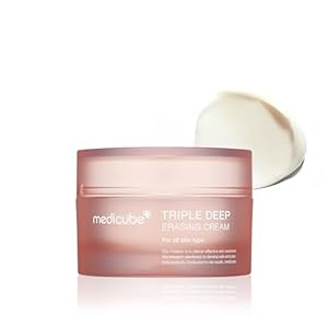 Medicube Triple Deep Erasing Cream || A slugging-worthy Collagen cream gives dewy & glowy skin | Inner hydration +3.5% & Outer hydration +11% |Hyaluronic Acid, Collagen Cica | Korean skincare