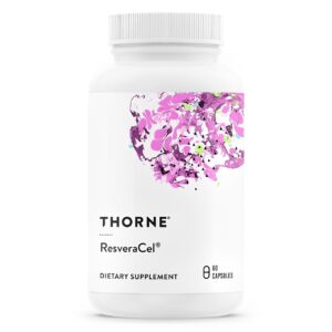 THORNE NiaCel 400 - Nicotinamide Riboside Supplement - Support Healthy Aging, Cellular Energy Production, and Sleep-Wake Cycle - NSF Certified for Sport - Gluten Free - 60 Capsules - 60 Servings