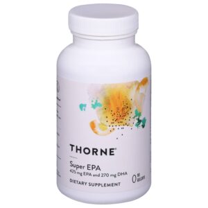THORNE Super EPA Pro - Omega-3 Fish Oil with High Concentration EPA - Promotes Blood Lipid Support - 1300mg EPA and 200mg DHA - 120 Gelcaps