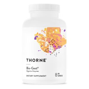 THORNE Advanced Digestive Enzymes (Formerly Bio-Gest) - Blend of Digestive Enzymes to Aid Digestion - Gut Health Support with Pepsin, Ox Bile, Pancreatin - 180 Capsules - 90 Servings