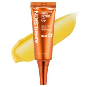 APRILSKIN Carrotene IPMPâ„¢ Clearing Solution || Quickly soothes troubled areas and helps clear blemishes | Formulated with BHA, AHA, Niacinamide & Zinc Oxide | Vegan, Cruelty-Free (0.67fl.oz.)